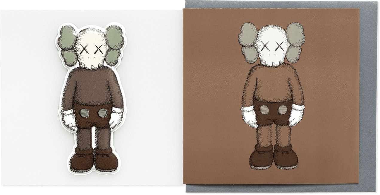 kaws-companion-greeting-card-with-puffy-sticker-brown