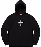 Supreme Cross Box Logo Hooded Sweatshirt Black Supreme Cross Box Logo Hooded Sweatshirt Black