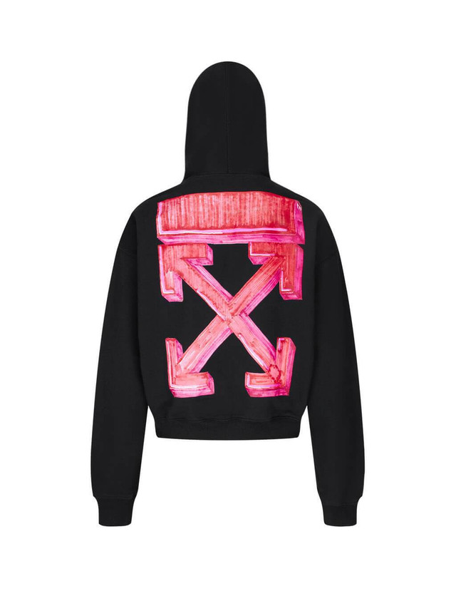 Off‑White Marker Arrows Hoodie Black 