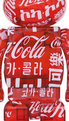 Bearbrick x atmos x Coca‑Cola 100% & 400% Set 'Clear Red' - Novelship