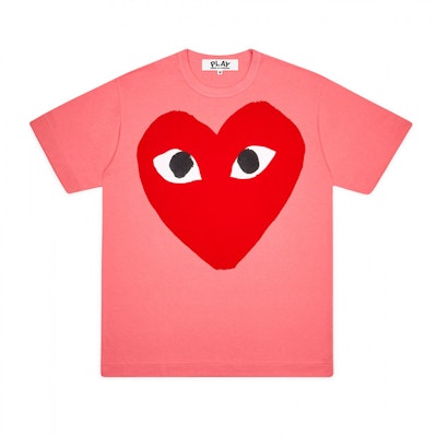 Comme des Garçons Red Big Heart T-shirt (Pink) Women Buy Comme des Garçons Red Big Heart T-shirt (Pink) Women