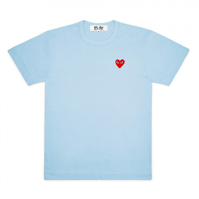 Buy Camiseta Azul Mujer Comme des Garçons Emblema Rojo.