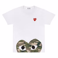Comme des Garçons "Camo Edge Heart" White T-shirt Men Comme des Garçons "Camo Edge Heart" White T-shirt Men