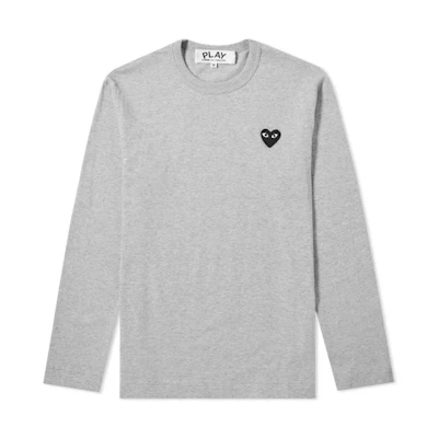 CDG "Black Emblem" Grey Long Sleeve Men