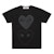 Comme des Garçons Black Two Hearts T-Shirt Men