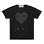 Buy Comme des Garçons Black Two Hearts T-Shirt Men