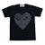 Comme des Garçons "Black Heart Print" Black T-shirt Women