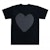 Comme des Garçons "Black Heart Print" Black T-shirt Women