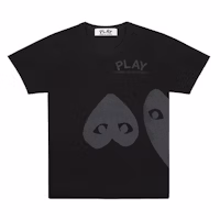 Comme des Garçons Black Upside Down Heart T-Shirt Men Comme des Garçons Black Upside Down Heart T-Shirt Men