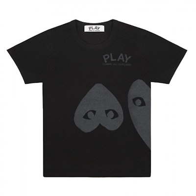 Comme des Garçons Black Upside Down Heart T-Shirt Men Buy Comme des Garçons Black Upside Down Heart T-Shirt Men