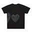 Order Comme des Garçons Black Upside Down Heart T-Shirt Men