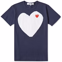 Comme des Garçons "White Heart" Navy T-shirt Women Comme des Garçons "White Heart" Navy T-shirt Women