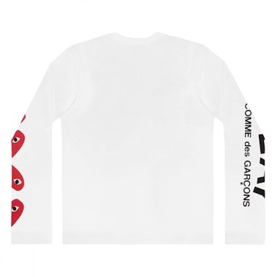 Comme des Garçons 4 Heart White Long Sleeve Men Order Comme des Garçons 4 Heart White Long Sleeve Men