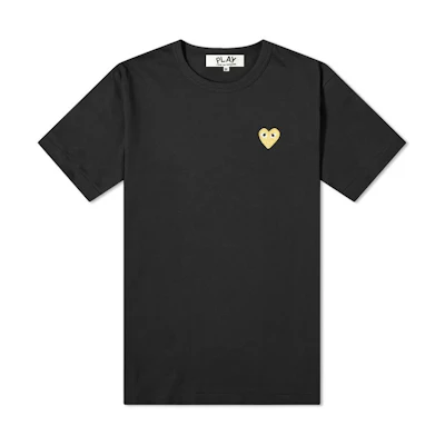 CDG "Gold Emblem" Black T-shirt Men