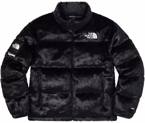 Supreme x The North Face Faux Fur Nuptse Jacket Black Buy Supreme x The North Face Faux Fur Nuptse Jacket Black