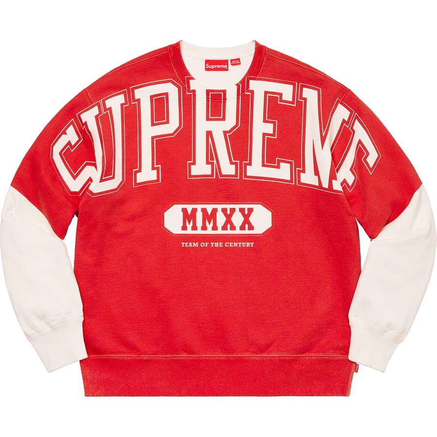 Buy Supreme Overprint Crewneck Putih