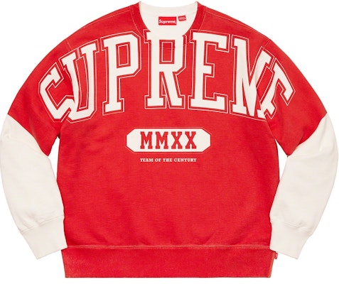 Supreme Overprint Crewneck Putih Buy Supreme Overprint Crewneck Putih