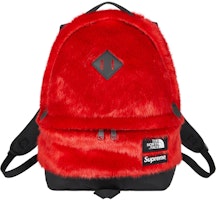 Supreme x The North Face Faux Fur Backpack Red Supreme x The North Face Faux Fur Backpack Red