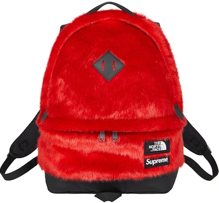 Supreme x The North Face Faux Fur Backpack Red Buy Supreme x The North Face Faux Fur Backpack Red