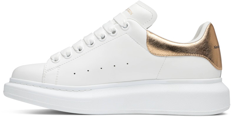 (Women) Alexander McQueen Oversized Sneaker 'White Light Gold' 553770WHFBU9075 Lookbook (Women) Alexander McQueen Oversized Sneaker 'White Light Gold' 553770WHFBU9075