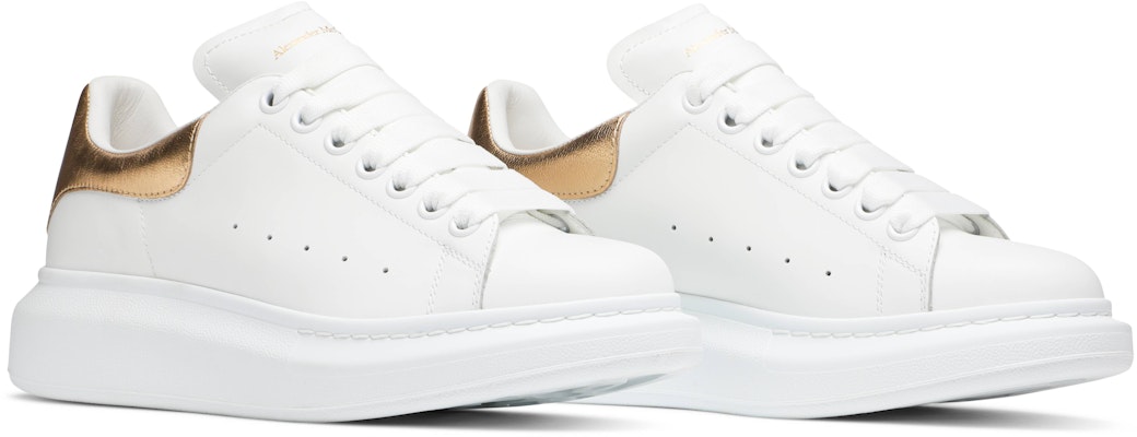 (Women) Alexander McQueen Oversized Sneaker 'White Light Gold' 553770WHFBU9075 Cheap (Women) Alexander McQueen Oversized Sneaker 'White Light Gold' 553770WHFBU9075