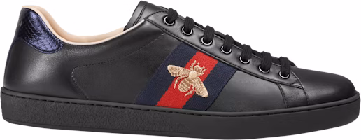 Gucci Ace Embroidered Black bakc edge 'Black Bee' 429446 A38G0 1284 Gucci Ace Embroidered Black bakc edge 'Black Bee' 429446 A38G0 1284