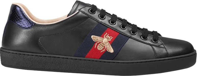 Gucci Ace Bordado Borde Negro 'Abeja Negra' 429446 A38G0 1284 Buy Gucci Ace Bordado Borde Negro 'Abeja Negra' 429446 A38G0 1284