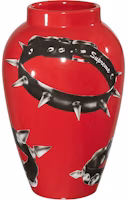 Supreme Studded Collars Vase Red