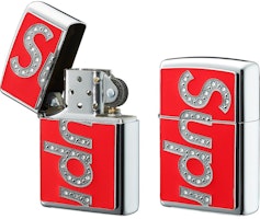 Supreme x Swarovski Zippo Red Supreme x Swarovski Zippo Red