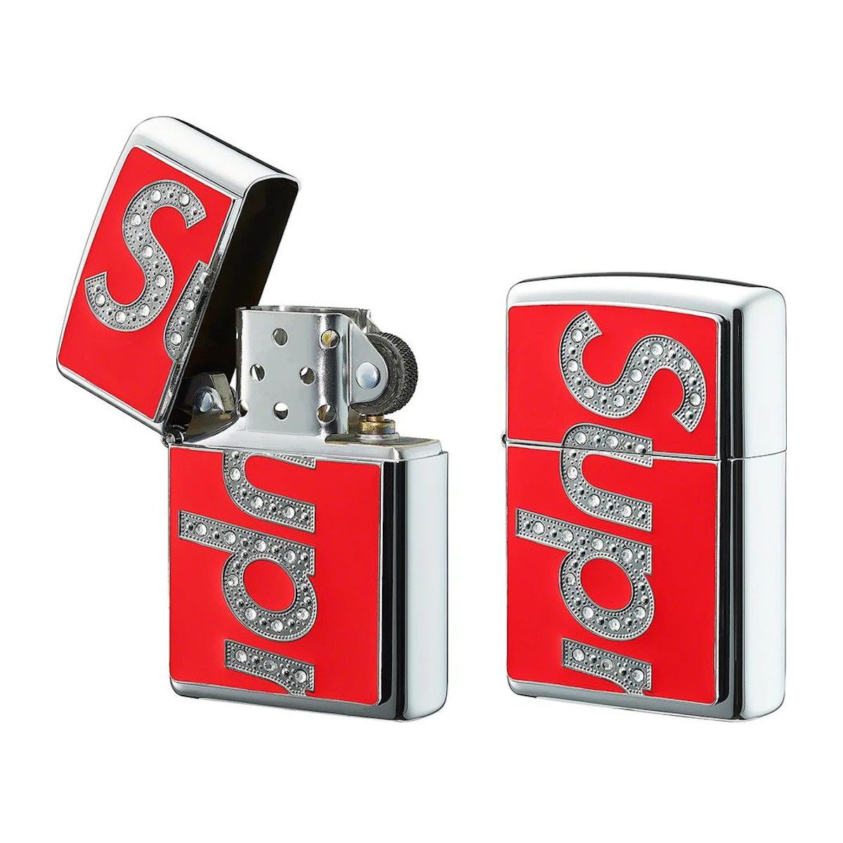 Buy Supreme x Swarovski Zippo Red - Novelship Buy Supreme x Swarovski Zippo Red - Novelship