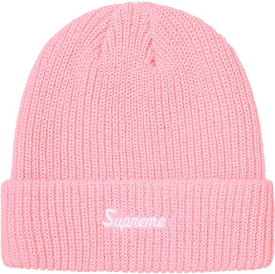 supreme Loose Gauge Beanie  pink帽子