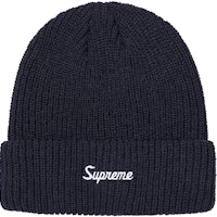 Supreme Loose Gauge Beanie Navy/Navy Supreme Loose Gauge Beanie Navy/Navy