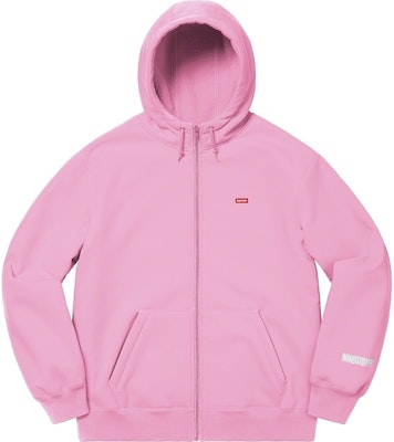 Buy Supreme WINDSTOPPER Zip Up Hooded Sweatshirt Pink Novelship