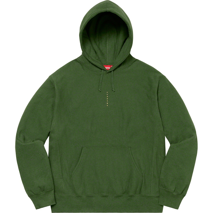 Supreme Micro Logo Hooded Sweatshirt Green