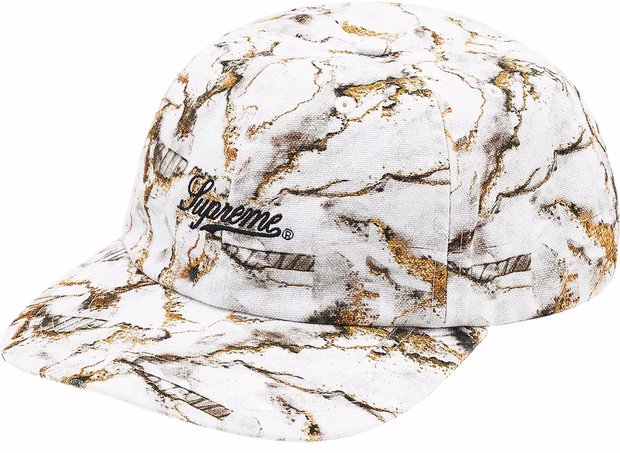 supreme-marble-6-panel-white