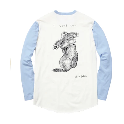 Supreme Daniel Johnston I Love You L/S tee BABY BLUE