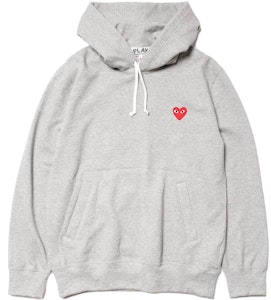 Hoodie Abu-abu Comme des Garçons Play Logo Hati Buy Hoodie Abu-abu Comme des Garçons Play Logo Hati