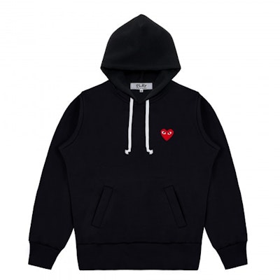 Comme des Garçons Play heart logo hoodie Black Buy Comme des Garçons Play heart logo hoodie Black