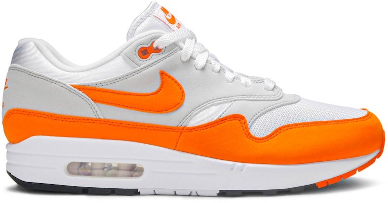 Nike air max best sale 1 orange and white