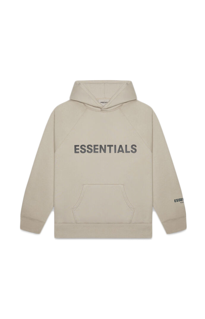 Fear of God ESSENTIALS 3D Silicon Applique Pullover Hoodie Olive/Khaki ...