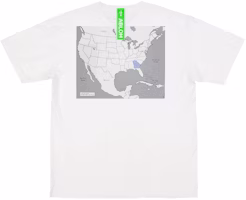 Virgil Abloh Canary Yellow Georgia "Swing State" T-Shirt White Virgil Abloh Canary Yellow Georgia "Swing State" T-Shirt White