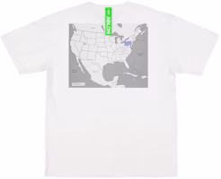 Virgil Abloh Canary Yellow Pennsylvania "Swing State" T-Shirt White Virgil Abloh Canary Yellow Pennsylvania "Swing State" T-Shirt White
