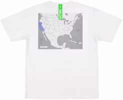 Virgil Abloh Canary Yellow California "Swing State" T-Shirt White Virgil Abloh Canary Yellow California "Swing State" T-Shirt White
