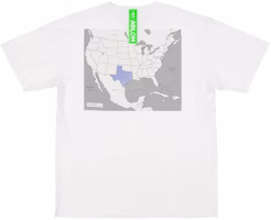 Virgil Abloh Canary Yellow Texas "Swing State" T-Shirt White Virgil Abloh Canary Yellow Texas "Swing State" T-Shirt White