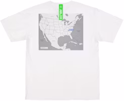 Virgil Abloh Canary Yellow North Carolina "Swing State" T-Shirt White Virgil Abloh Canary Yellow North Carolina "Swing State" T-Shirt White