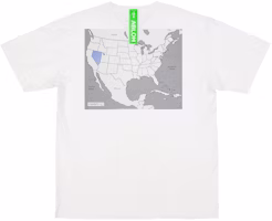 Virgil Abloh Canary Yellow Nevada "Swing State" T-Shirt White Virgil Abloh Canary Yellow Nevada "Swing State" T-Shirt White
