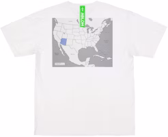Virgil Abloh Canary Yellow Arizona "Swing State" T-Shirt White Virgil Abloh Canary Yellow Arizona "Swing State" T-Shirt White