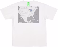 Virgil Abloh Canary Yellow Michigan "Swing State" T-Shirt White Virgil Abloh Canary Yellow Michigan "Swing State" T-Shirt White