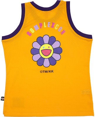 Takashi Murakami X Complexcon Yellow 'la Lakers' Basketball Jersey