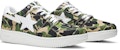 A Bathing Ape Bapesta Low 'Green ABC Camo' Hijau Camo ABC 1C70191020